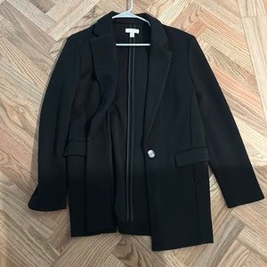 Topshop oversized black blazer